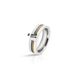 Bague Homme ROCHET, Acier inoxydable et câble, largeur