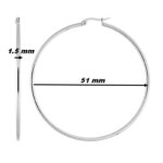 Boucles d'oreilles créoles Femme ROBBEZ MASSON, Acier inoxydable, dimensions