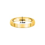 Alliance Homme demi-jonc Homme Or jaune 750/1000 ROBBEZ MASSON, largeur