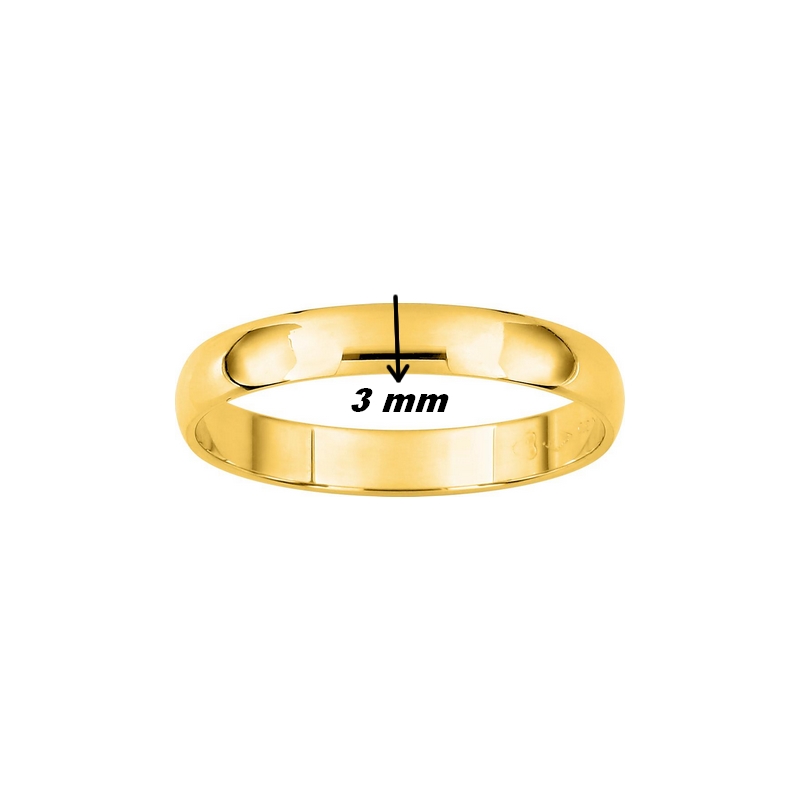 alliance-homme-or-jaune-750-millieme-robbez-masson-DJ30JB-largeur Alliance Homme demi-jonc Homme Or jaune 750/1000 ROBBEZ MASSON, largeur