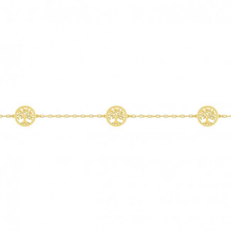 bracelet-trois-arbres-de-vie-or-jaune-Robbez Masson