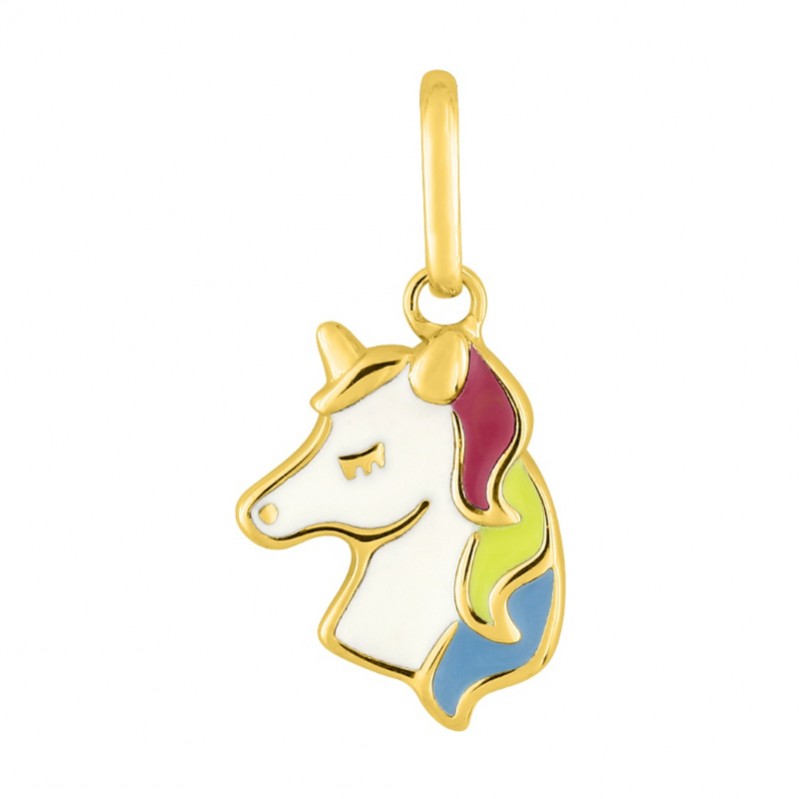 pendentif-licorne-plaque-or-et-laque-ROBBEZ-MASSON pendentif-licorne-plaque-or-et-laque-ROBBEZ-MASSON