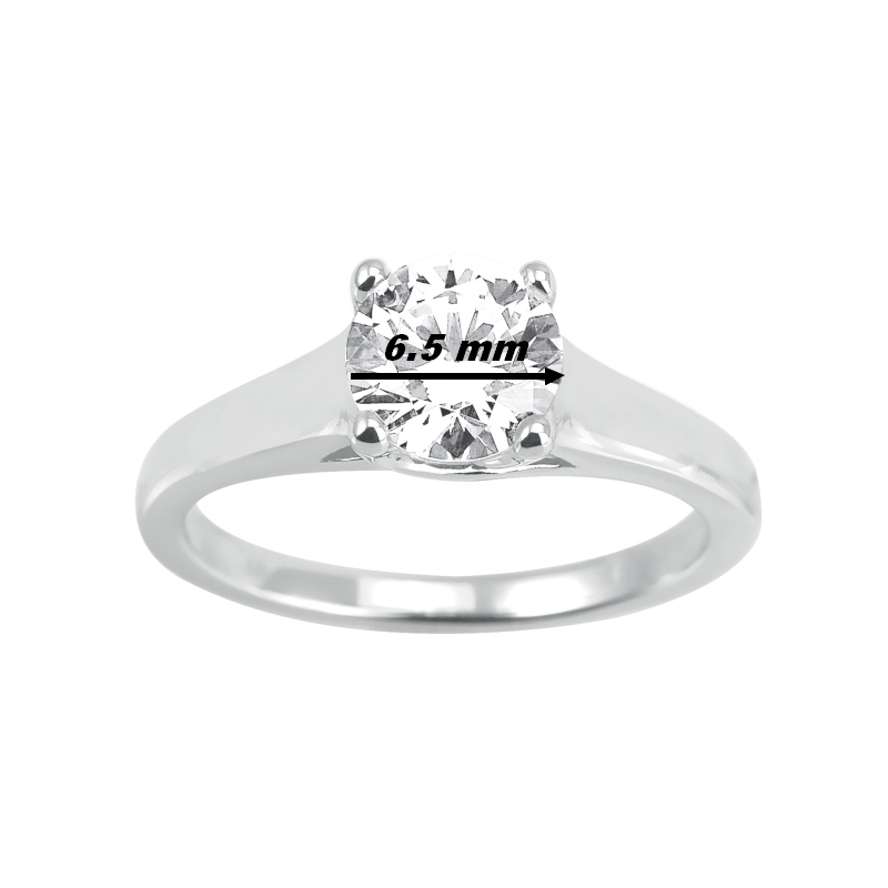 solitaire-femme-argent-925-et-oxyde-robbez-masson-307113-1-dimensions Solitaire Femme ROBBEZ MASSON, Argent 925/1000 et Oxydes de zirconium