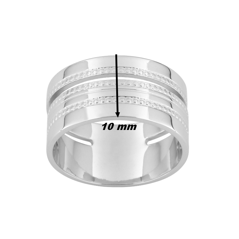 Bague-Femme-Argent-MURAT-307907-largeur Bague Femme Argent 925/1000 MURAT, largeur