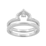 Bague Femme royale double Argent 925/1000 et Oxyde de zirconium MURAT