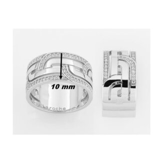Bague Femme Argent et Oxydes Guy Laroche large