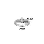 Bague breloque Femme Argent 925/1000 et Oxydes de zirconium MURAT, dimensions