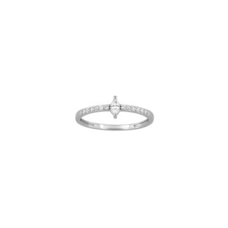 Bague Femme Argent 925/1000 et Oxydes de zirconium MURAT