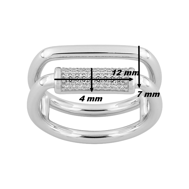 Bague-Femme-Argent-et-oxydes-MURAT-307101-1-dimensions Bague Femme Argent 925/1000 et Oxydes de zirconium MURAT, dimensions