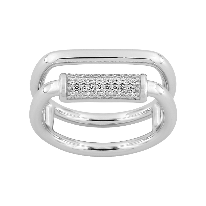 Bague-Femme-Argent-et-oxydes-MURAT-307101-1 Bague Femme Argent 925/1000 et Oxydes de zirconium MURAT