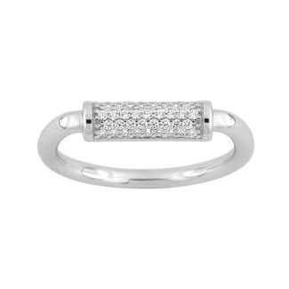 Bague Femme Argent 925/1000 et Oxydes de zirconium MURAT