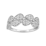 Bague Femme Or blanc 750/1000 et Oxydes de zirconium ROBBEZ MASSON