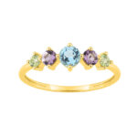 Bague Femme Or jaune750/1000, Améthyste, Topaze et Péridot ROBBEZ MASSON