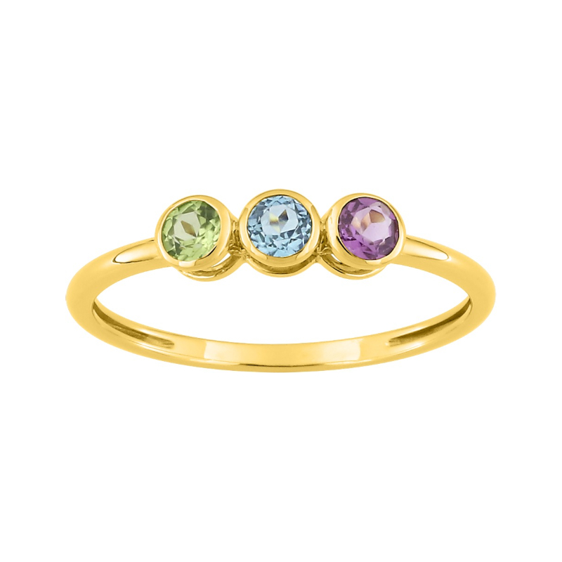 Bague-Femme-Or-jaune-750-Peridot-Amethyste-Topaze-robbez-masson-1-7443-V0 Bague Femme Or jaune750/1000, Améthyste, Topaze et Péridot ROBBEZ MASSON