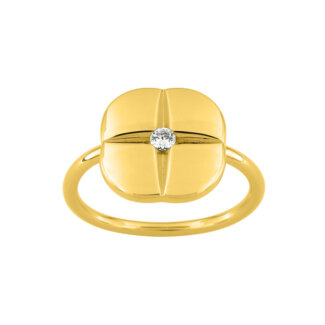 Bague Femme icône Plaqué Or et oxyde de zirconium MURAT