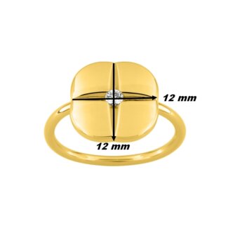 Bague Femme icône Plaqué Or et oxyde de zirconium MURAT