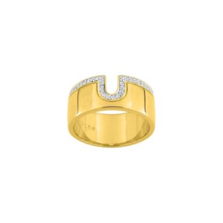 Bague Femme Plaqué or et Oxydes Guy Laroche
