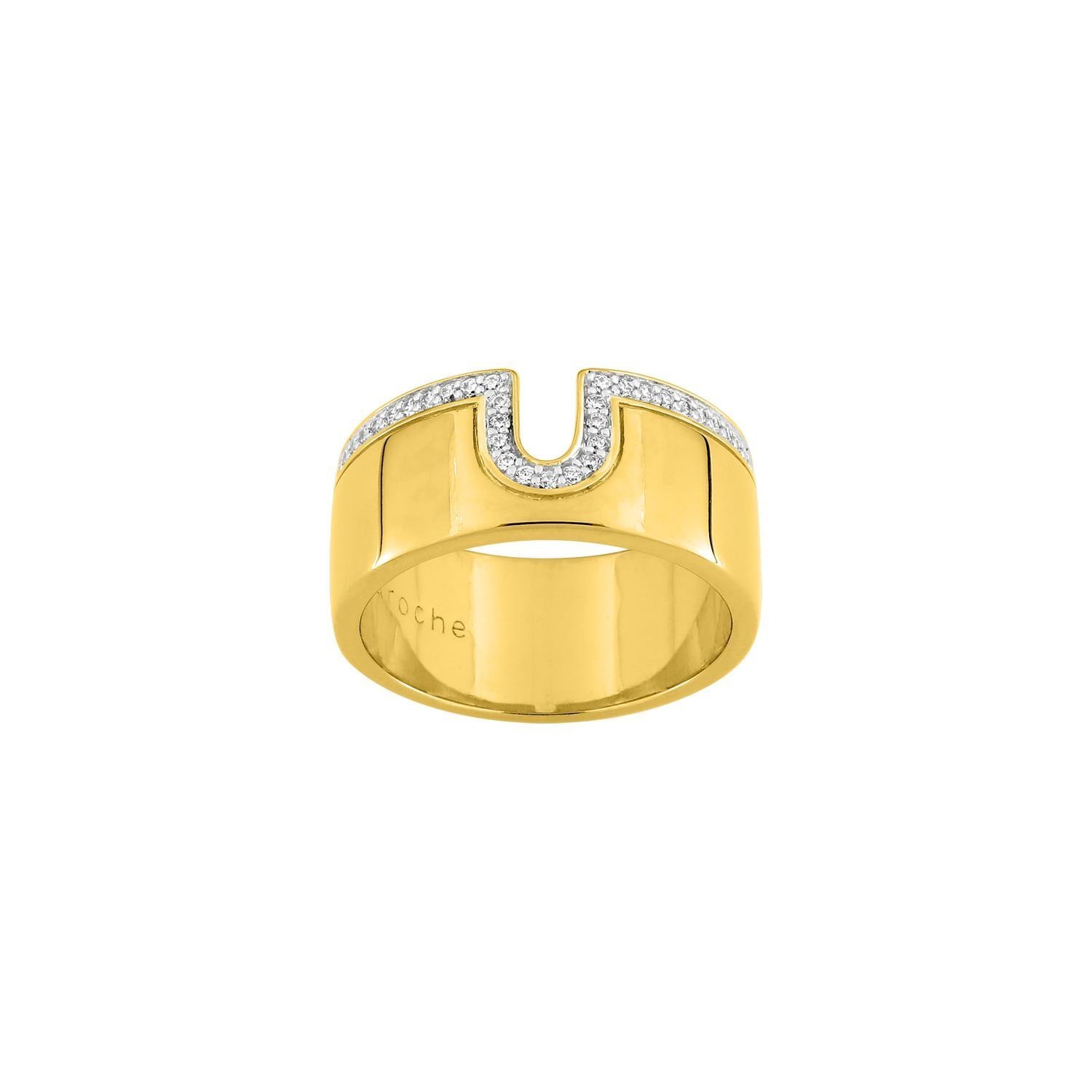 Bague Femme Plaqué or et Oxydes Guy Laroche