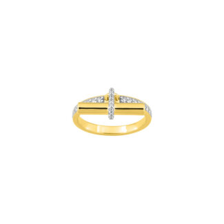 Bague breloque Plaqué Or et Oxydes de zirconium MURAT