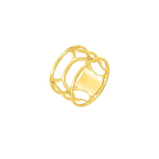Bague Femme graphique Plaqué Or MURAT