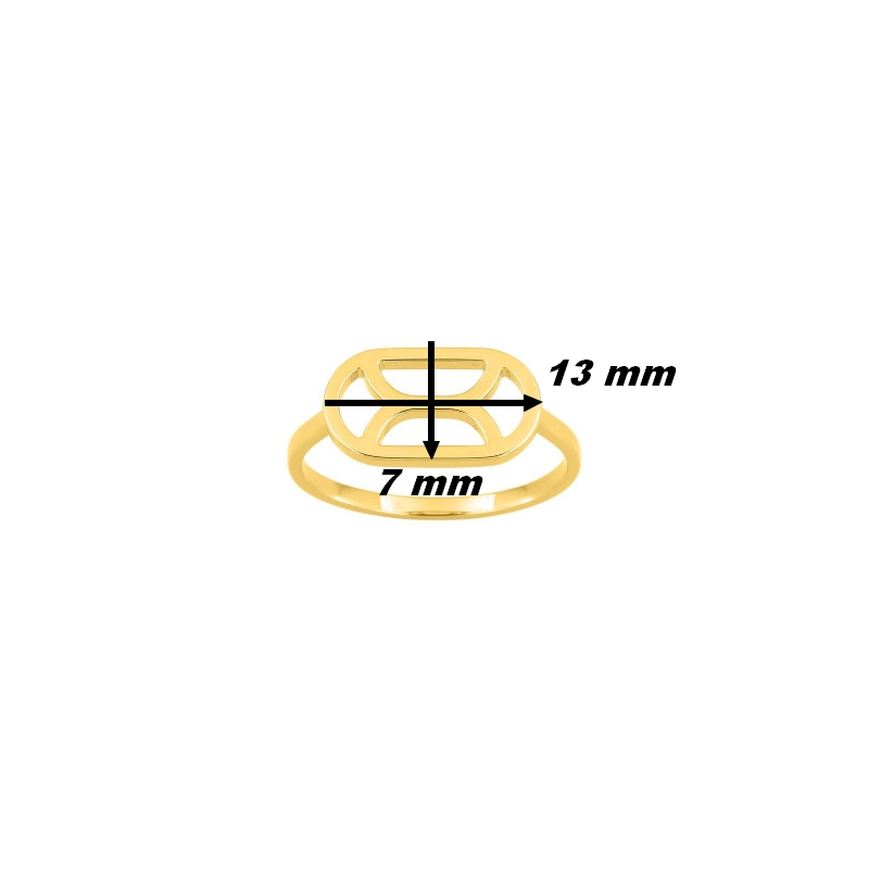 Bague-Femme-graphique-Plaque-Or-MURAT-107010-dimensions Bague Femme graphique Plaqué Or MURAT, dimensions