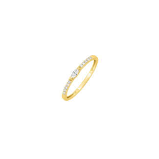 Bague Femme Plaqué Or et Oxydes de zirconium MURAT