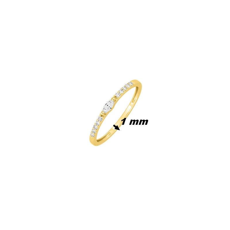 Bague-Femme-plaque-Or-et-oxydes-MURAT-107031-1-dimensions Bague Femme Plaqué Or et Oxydes de zirconium MURAT, largeur