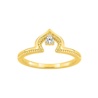 Bague Femme Plaqué or et Oxyde de zirconium MURAT
