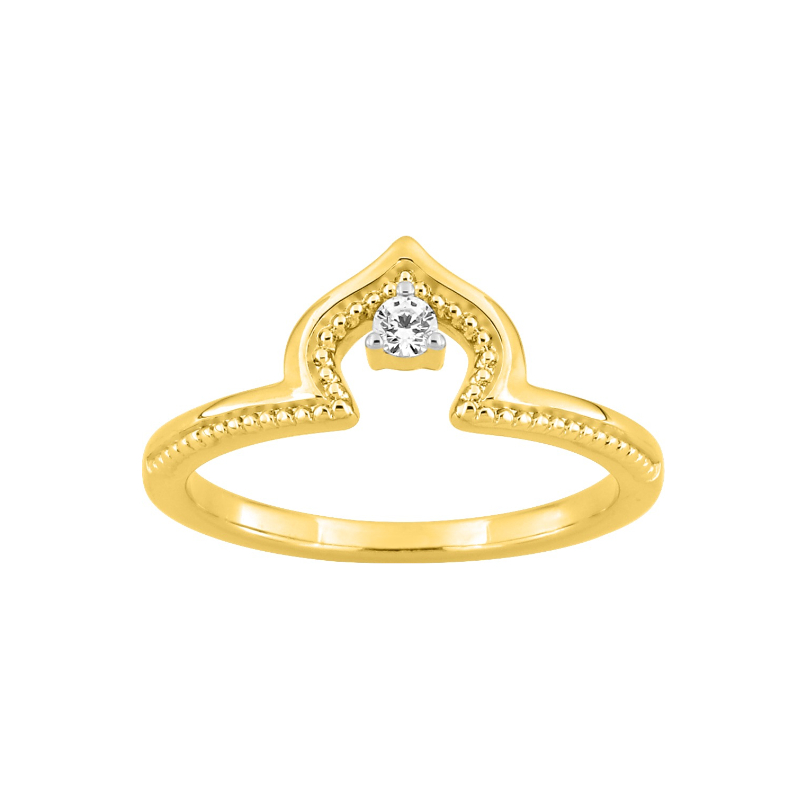 Bague-Femme-plaque-or-et-oxyde-MURAT-107020-1 Bague Femme Plaqué or et Oxyde de zirconium MURAT