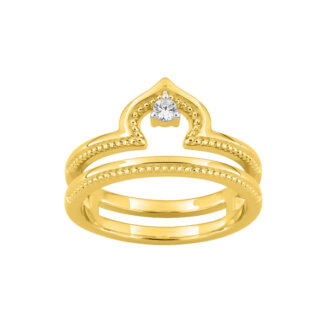 Bague Femme Plaqué Or et Oxydes de zirconium MURAT