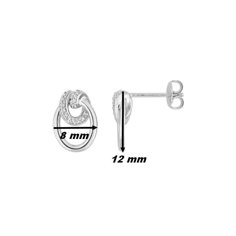 Boucles-d-oreilles-Femme-Argent-et-Oxydes-MURAT-305080-1-dimensions Boucles d'oreilles clou Femme Argent et Oxydes MURAT, dimensions