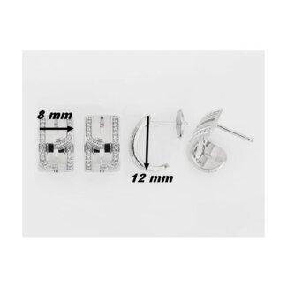 Boucles d'oreilles Femme Argent et Oxydes Guy Laroche dimensions