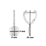 Boucles d'oreilles Femme Argent et Oxydes MURAT, dimensions