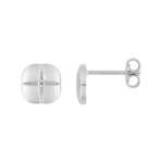 Boucles d'oreilles clou Femme Argent et Oxydes MURAT