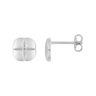Boucles d'oreilles clou Femme Argent et Oxydes MURAT