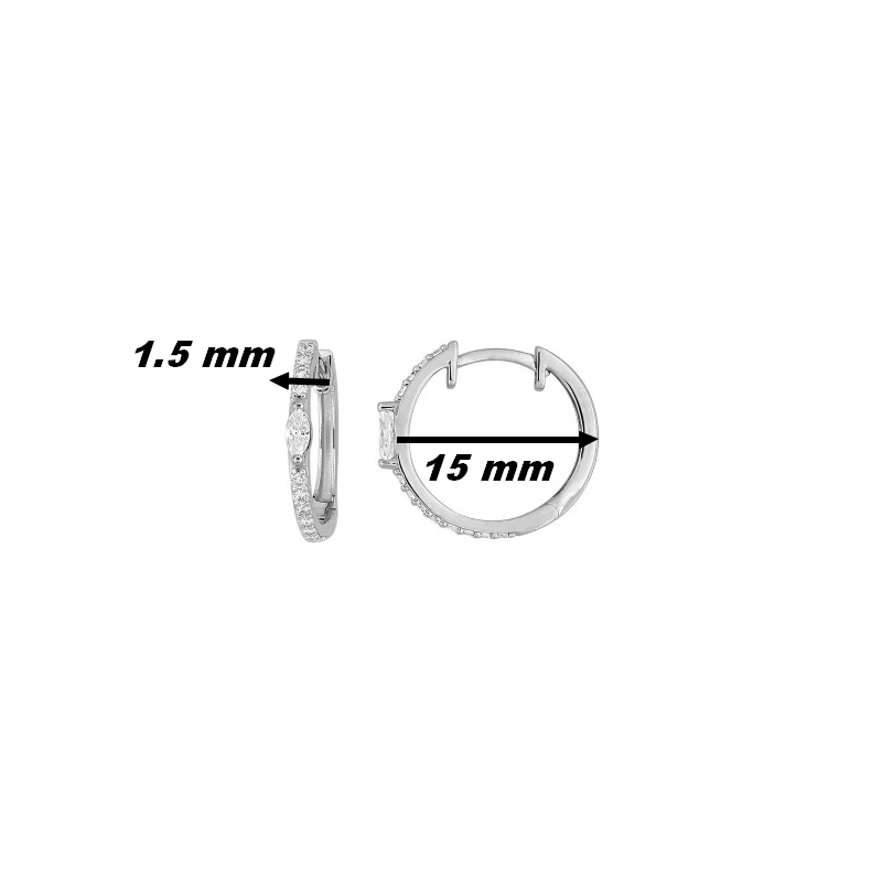 Boucles-d-oreilles-creoles-Femme-Argent-et-oxydes-MURAT-305031-1-dimensions Boucles d'oreilles créoles Femme Argent et Oxydes MURAT, dimensions