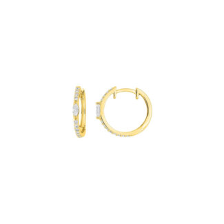 Boucles d'oreilles créoles Femme Plaqué Or et Oxydes MURAT
