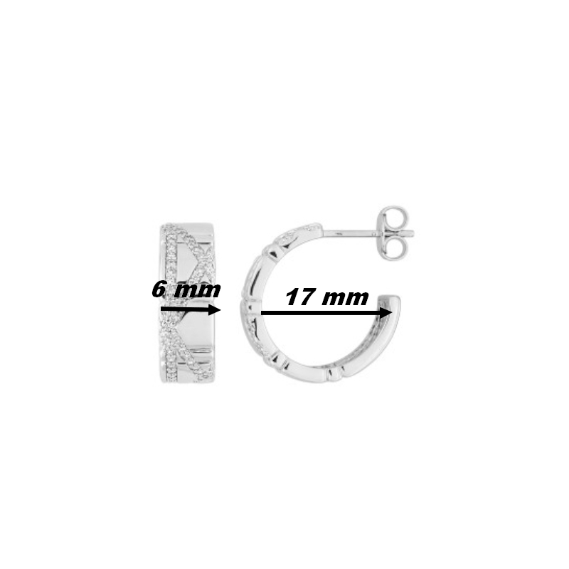 Boucles-d-oreilles-demi-creoles-Femme-Argent-et-oxydes-MURAT-305007-1-dimensions Boucles d'oreilles demi créoles femme Argent et Oxydes MURAT, dimensions