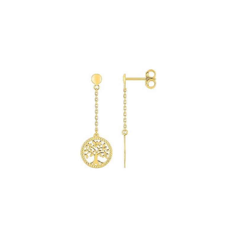 Boucles-d-oreilles-pendantes-Femme-Arbre-de-vie-Or-jaune-obbez-masson-2-7332-00 Boucles d’oreilles pendantes Femme Arbre de vie Or jaune 750/1000 ROBBEZ MASSON