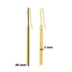 Boucles d’oreilles pendantes Femme Or jaune 750/1000 ROBBEZ MASSON, dimensions