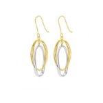 Boucles d’oreilles pendantes Femme Or jaune et blanc 750/1000 ROBBEZ MASSON