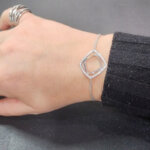 Bracelet Femme porté Argent et Oxydes Guy Laroche