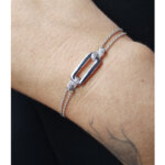 Bracelet Femme porté Argent et oxydes Guy Laroche