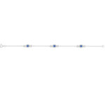 Bracelet Femme Argent 925/1000 et Oxydes de zirconium bleus et blancs CHRISTIAN BERNARD,entier