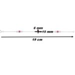 Bracelet Femme Argent 925/1000 et Oxydes de zirconium rouges et blancs CHRISTIAN BERNARD, dimensions
