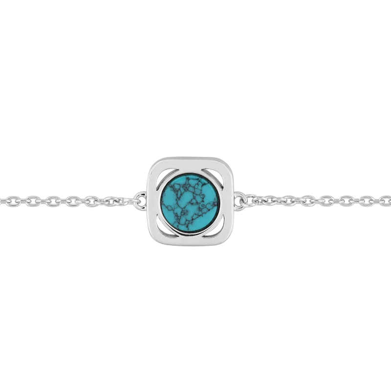 Bracelet-Femme-Argent-et-Turquoise-MURAT-303004 Bracelet Femme Argent 925/1000 et Turquoise MURAT