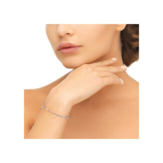 Bracelet Femme Argent 925/1000 et Oxydes de zirconium MURAT porté