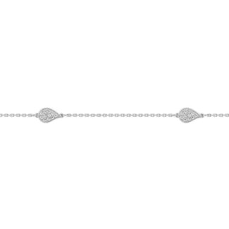 Bracelet Femme Or blanc 750/1000 et Oxydes de zirconium ROBBEZ MASSON