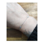 Bracelet Femme Or blanc 750/1000 et Oxydes de zirconium ROBBEZ MASSON porté