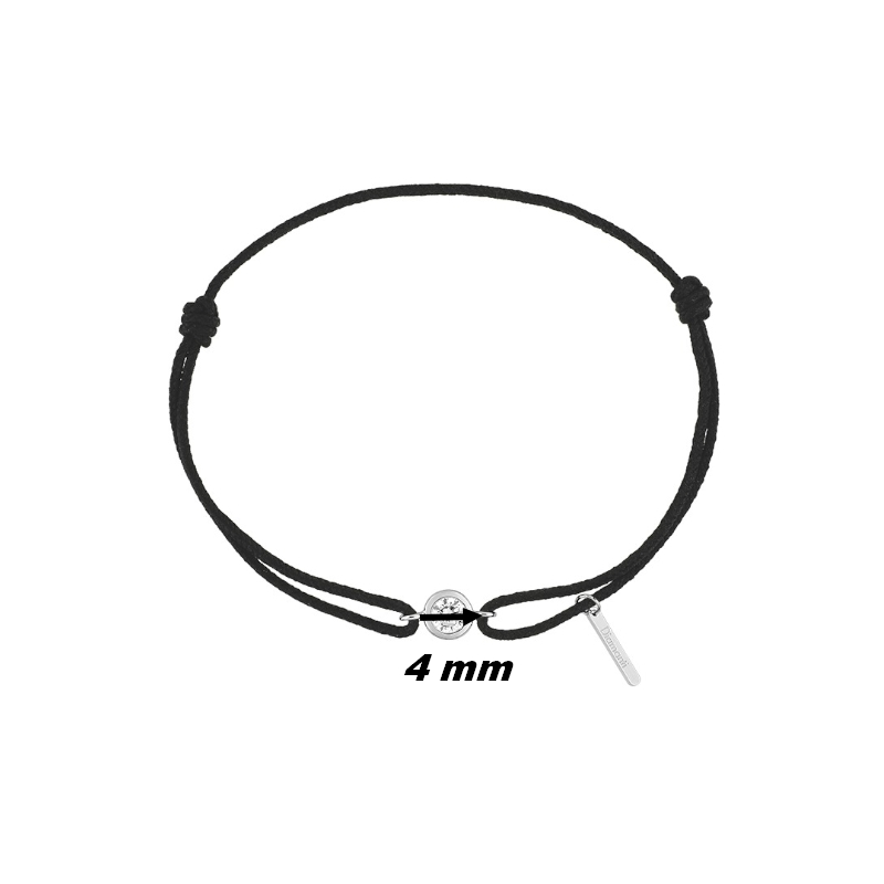 Bracelet-Femme-Or-blanc-et-Diamant-cordon-noir-DIAMANTI-DS4008-21-2 Dimensions bracelet cordon noir avec diamant et or blanc
